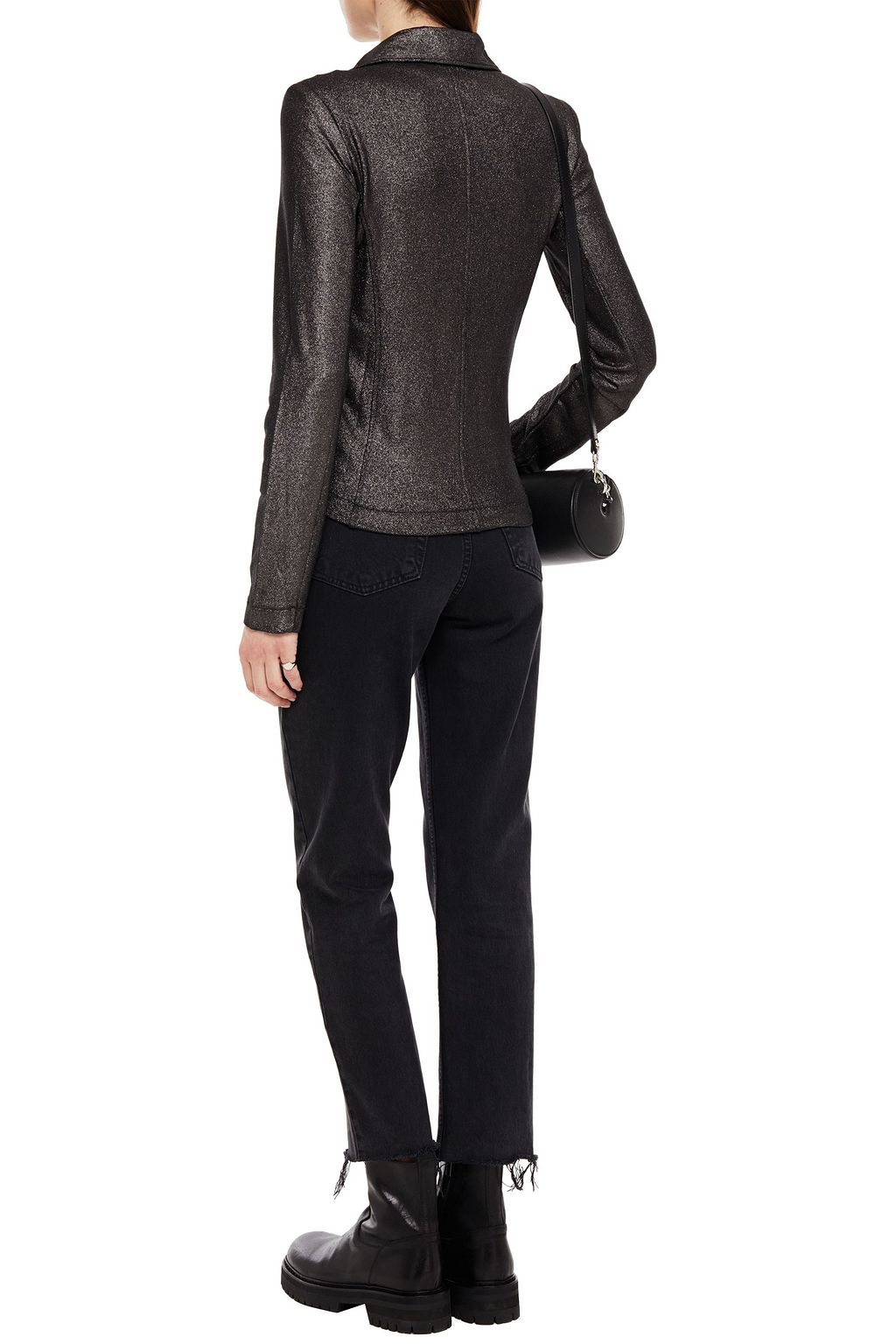 MAJESTIC FILATURES Metallic stretch-jersey jacket