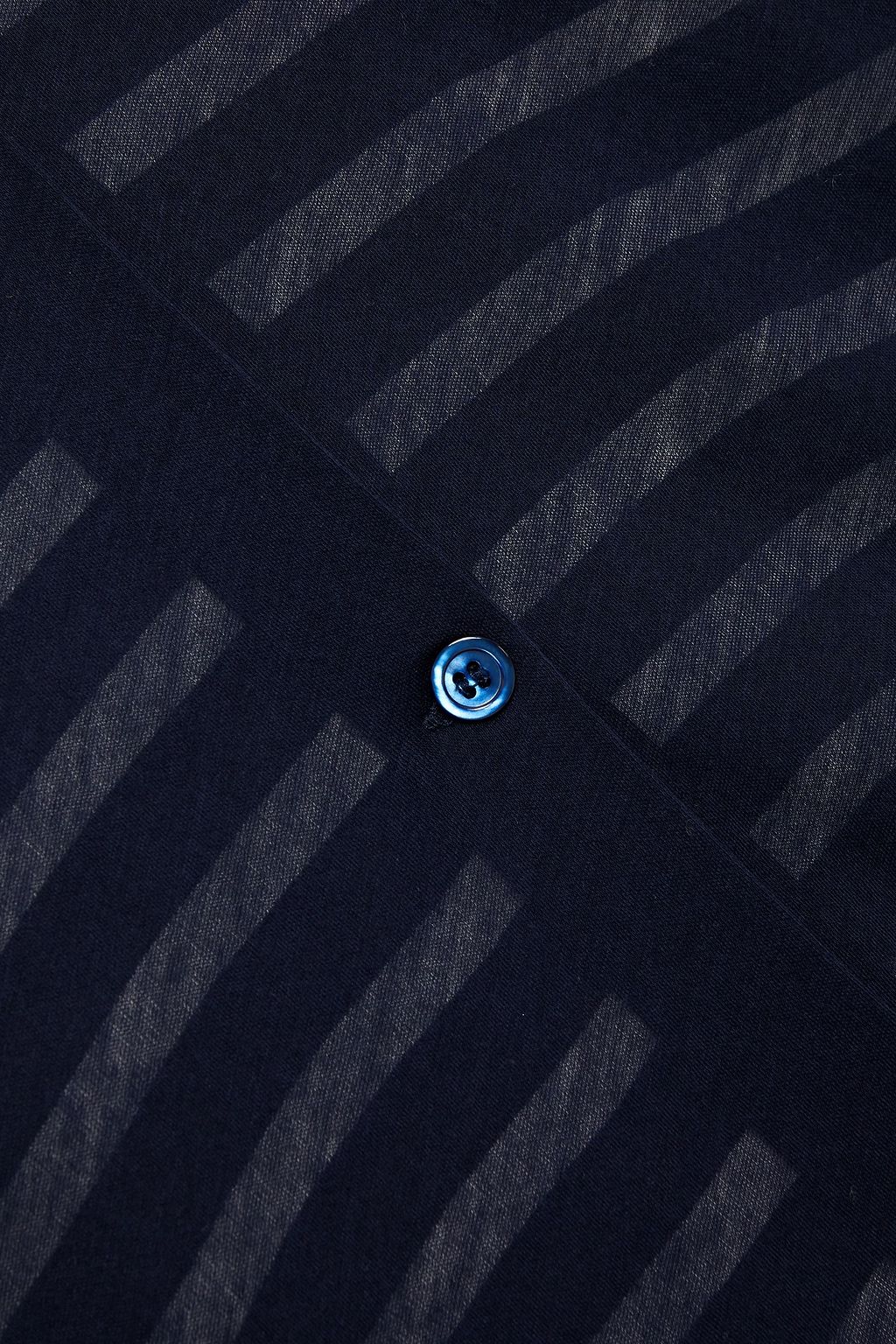 MAJESTIC FILATURES Layered button-detailed striped cotton-jersey top