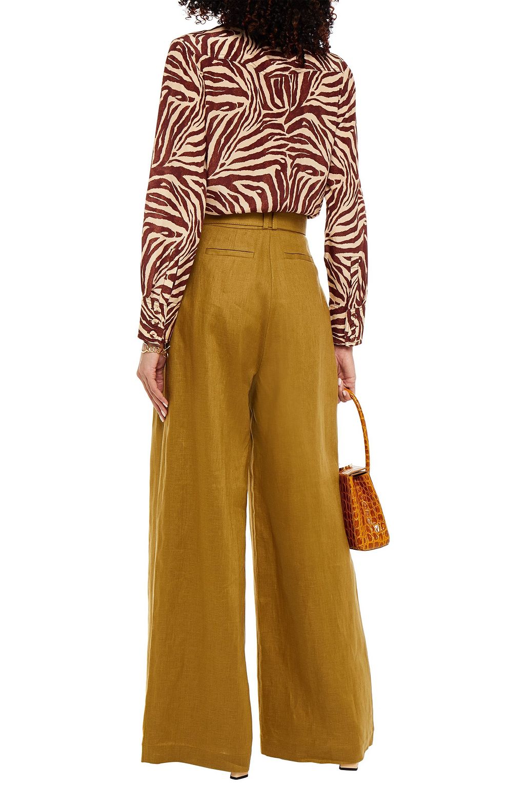 ZIMMERMANN Polka-dot silk crepe de chine shirt