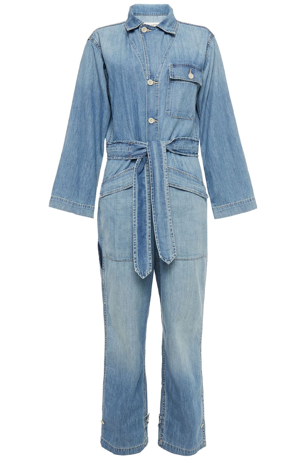 Nili lotan denim jumpsuit Clearance