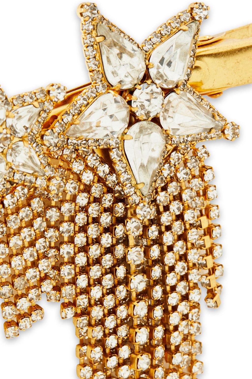 ELIZABETH COLE Braidynn hematite-plated Swarovski crystal hair slide