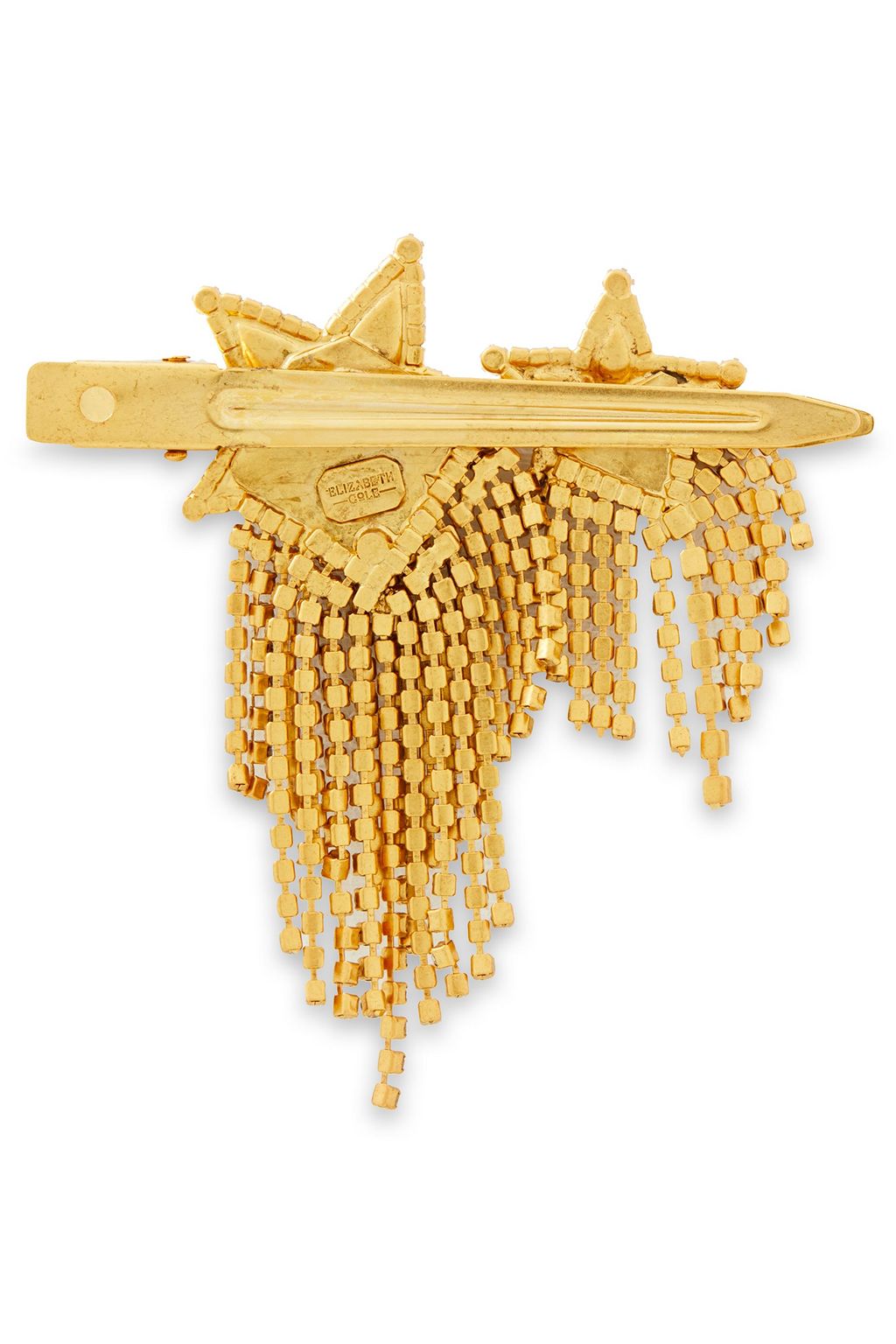 ELIZABETH COLE Braidynn hematite-plated Swarovski crystal hair slide