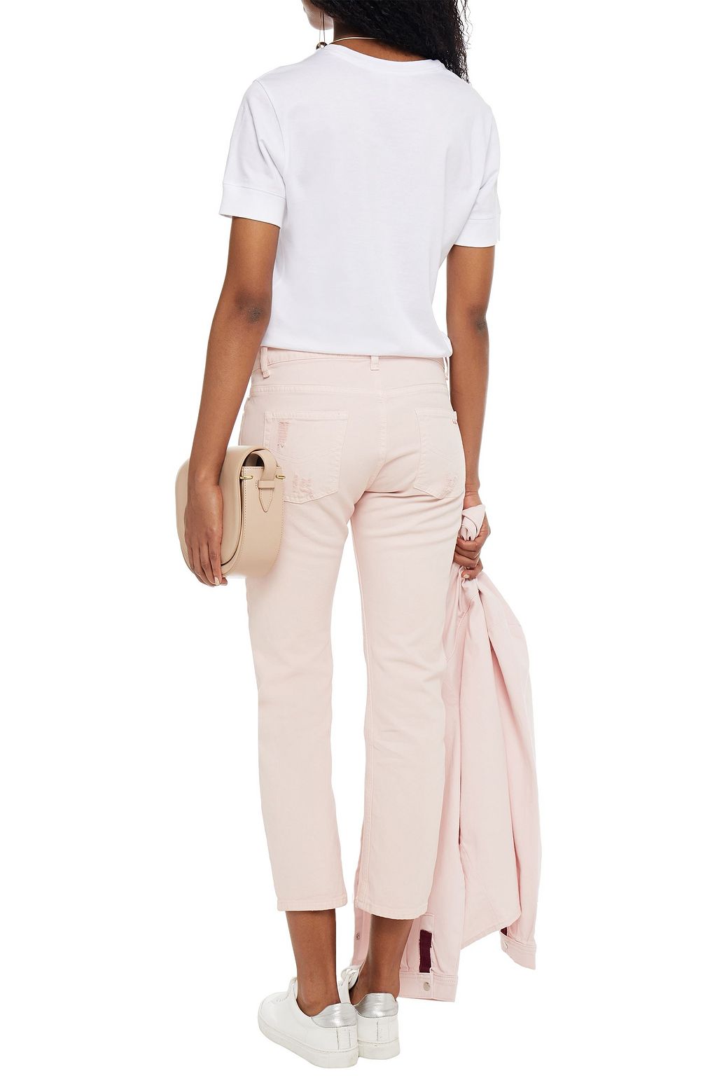 BA&SH Cropped mid-rise straight-leg jeans