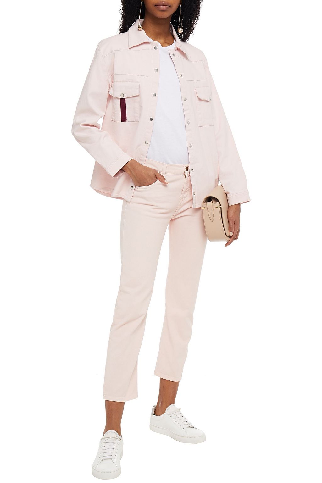 BA&SH Cropped mid-rise straight-leg jeans