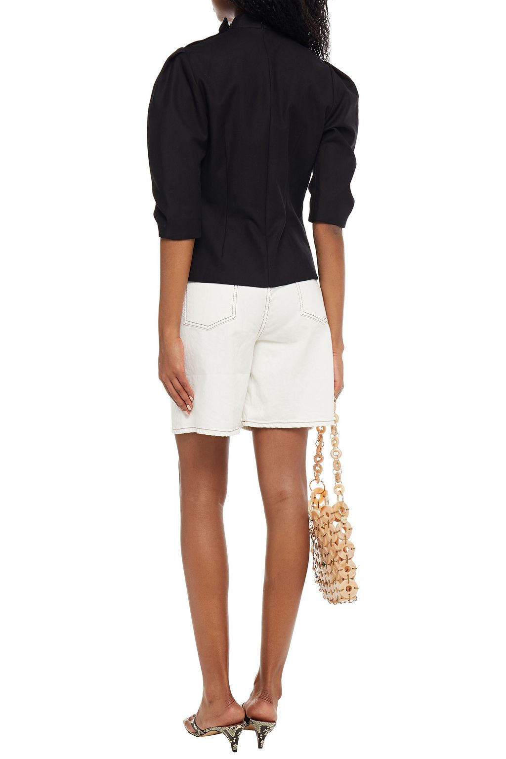 BA&SH Pleated stretch-cotton blouse