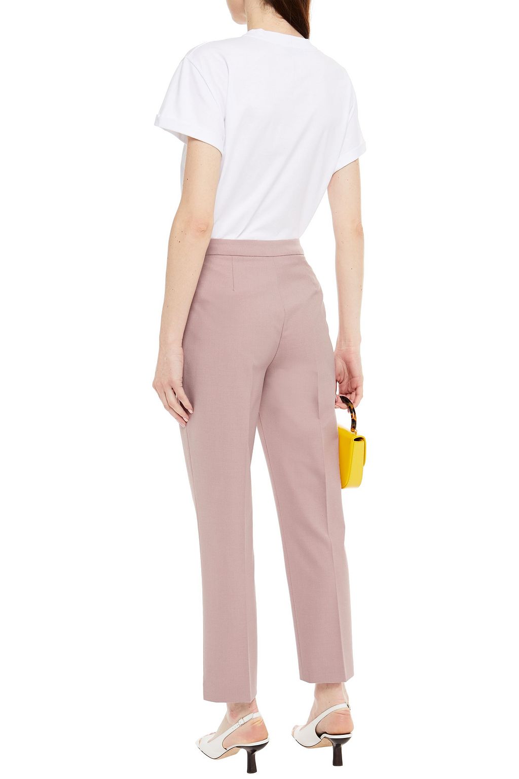VIVETTA Bow-embellished woven slim-leg pants