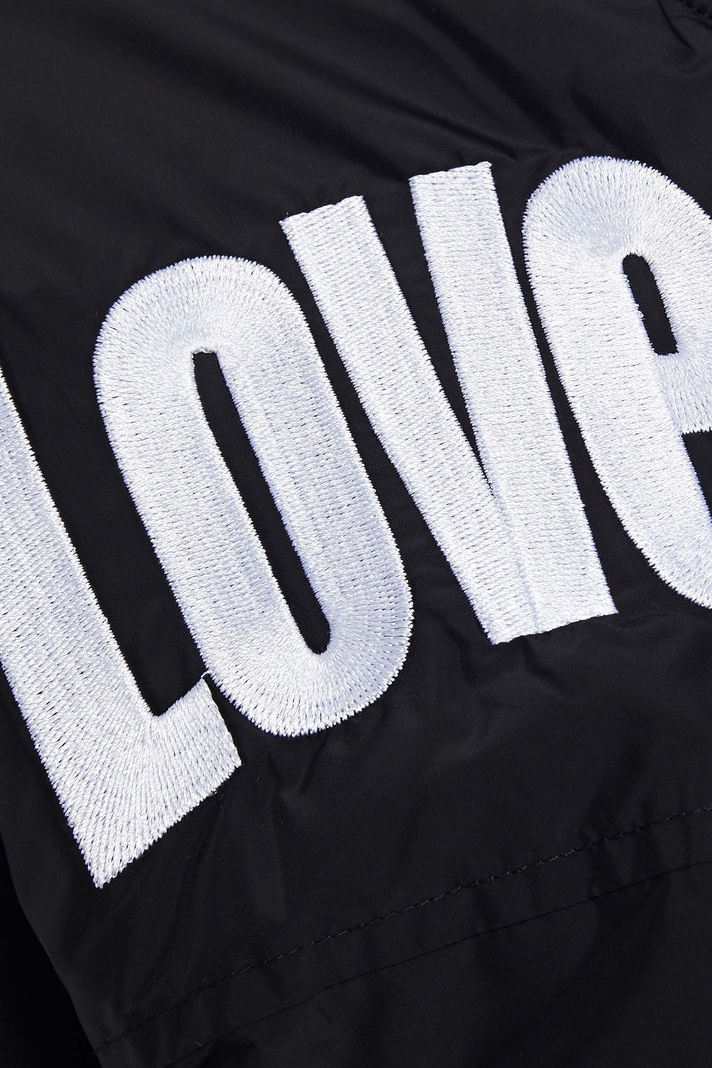 LOVE MOSCHINO Embroidered shell bomber jacket