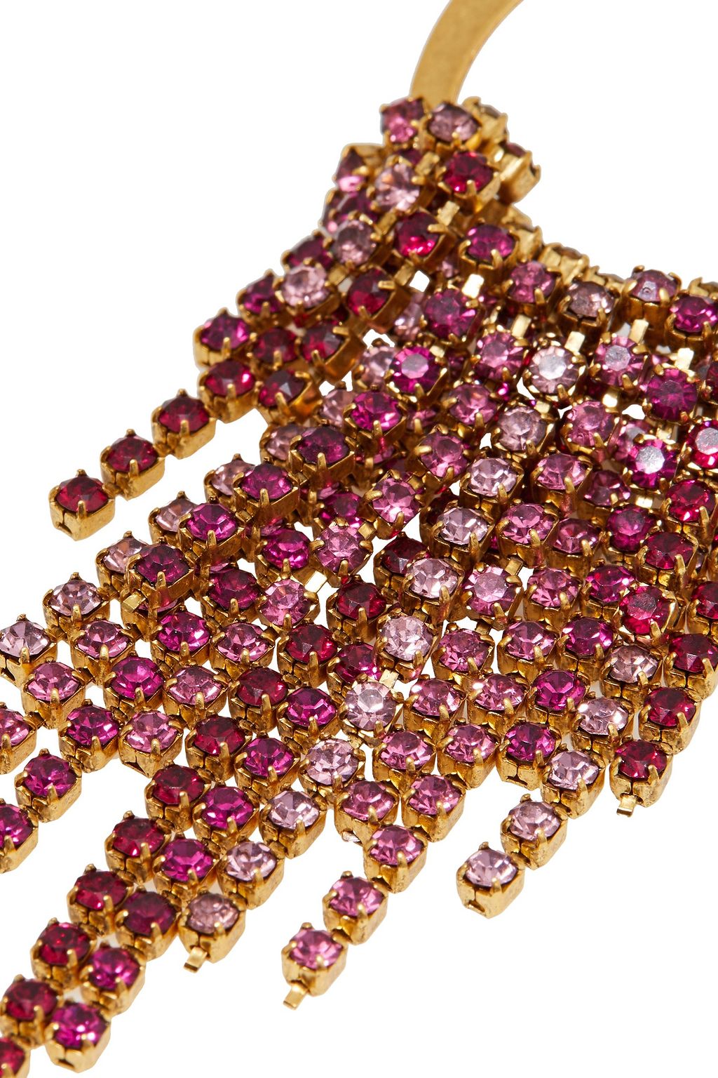 ELIZABETH COLE 24-karat gold-plated, Swarovski crystal and glass earrings