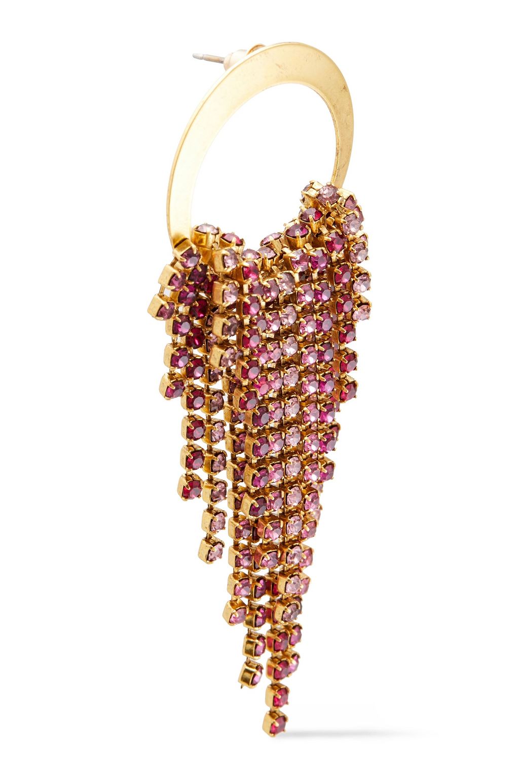 ELIZABETH COLE 24-karat gold-plated, Swarovski crystal and glass earrings