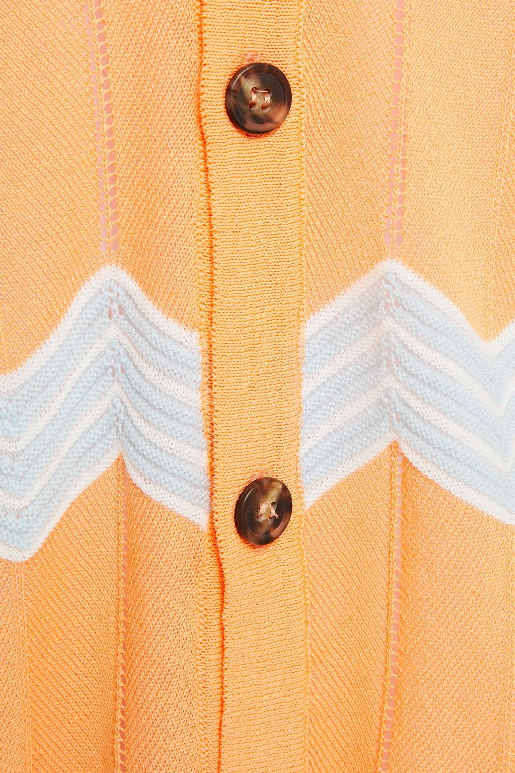 M MISSONI Intarsia-knit cotton-blend cardigan