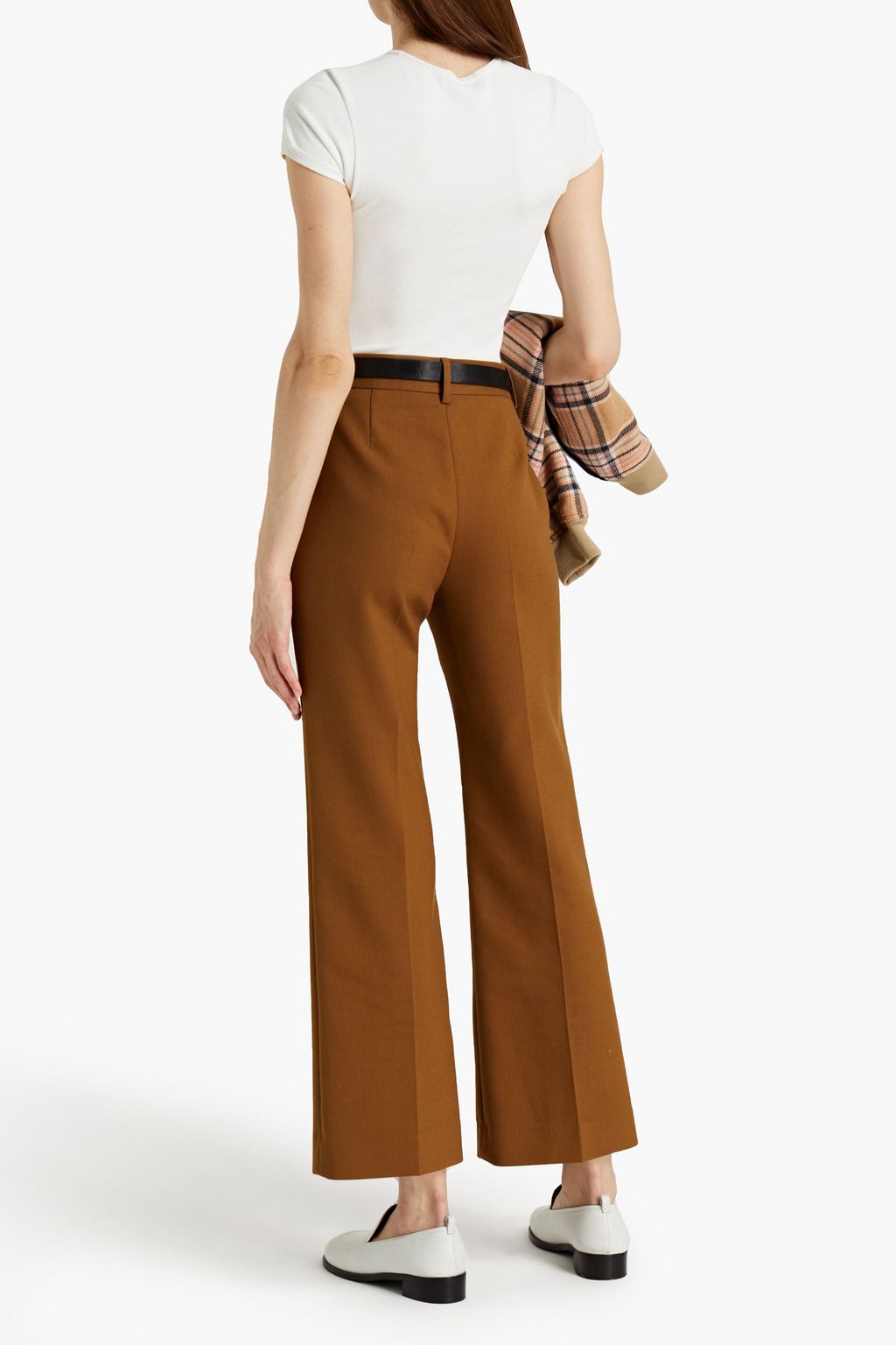 SEE BY CHLOÉ Cotton-blend twill bootcut pants
