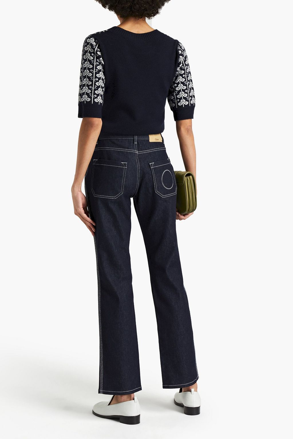 SEE BY CHLOÉ Intarsia wool-blend sweater