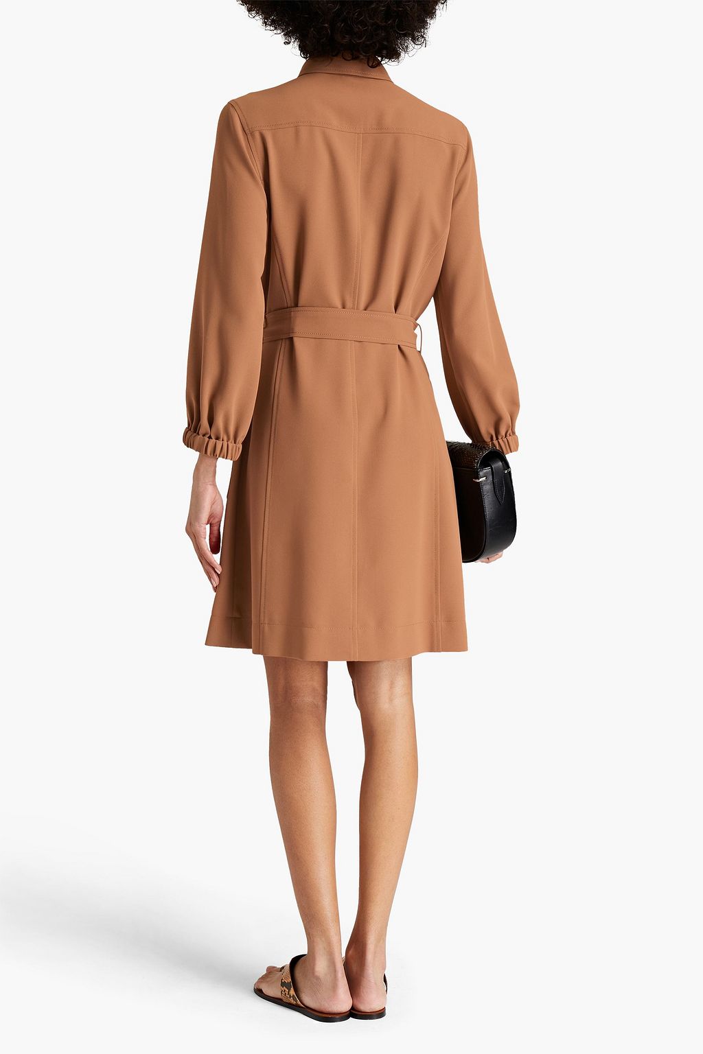 SEE BY CHLOÉ Belted crepe shirt dress