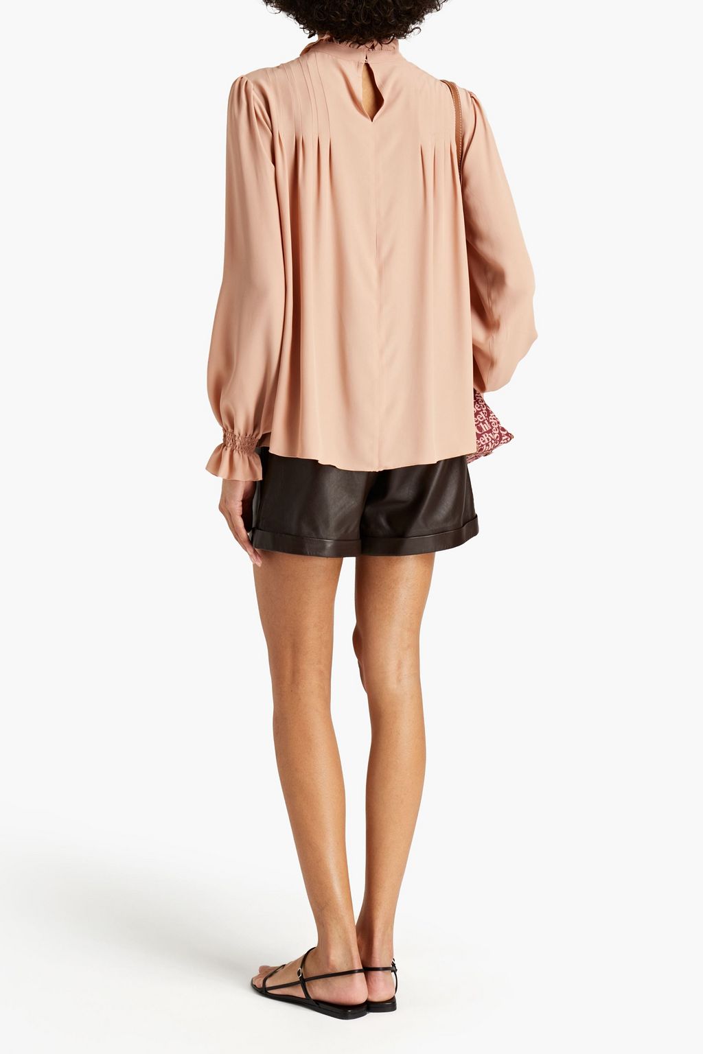 SEE BY CHLOÉ Pleated crepe de chine blouse