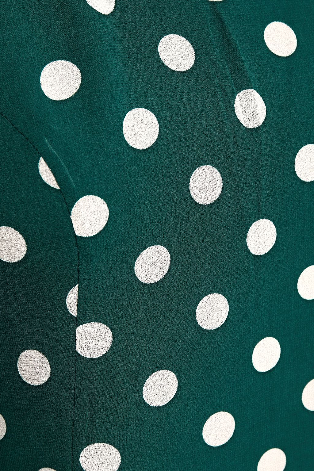 ZIMMERMANN Pleated polka-dot chiffon blouse
