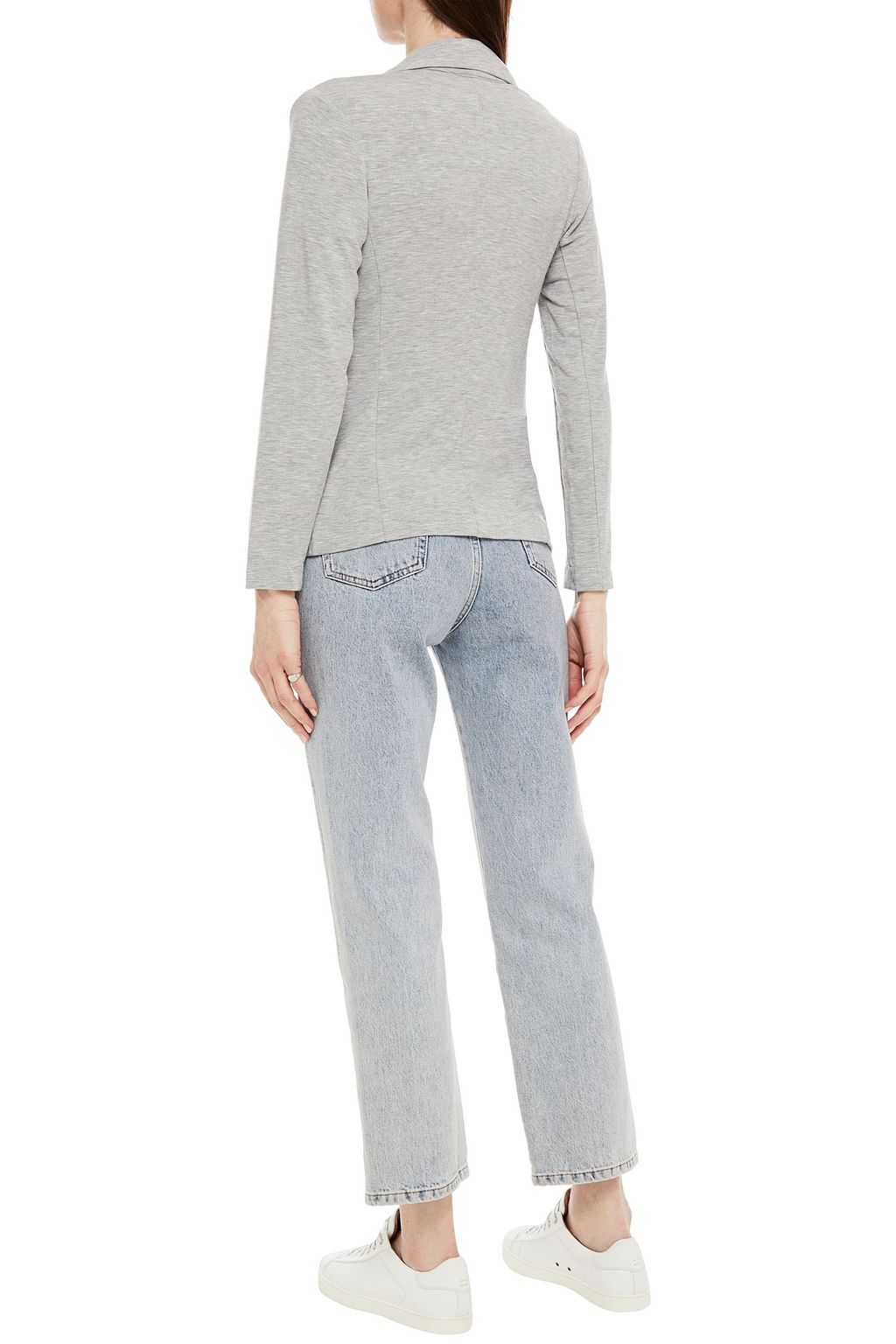 MAJESTIC FILATURES Mélange slub stretch-jersey blazer