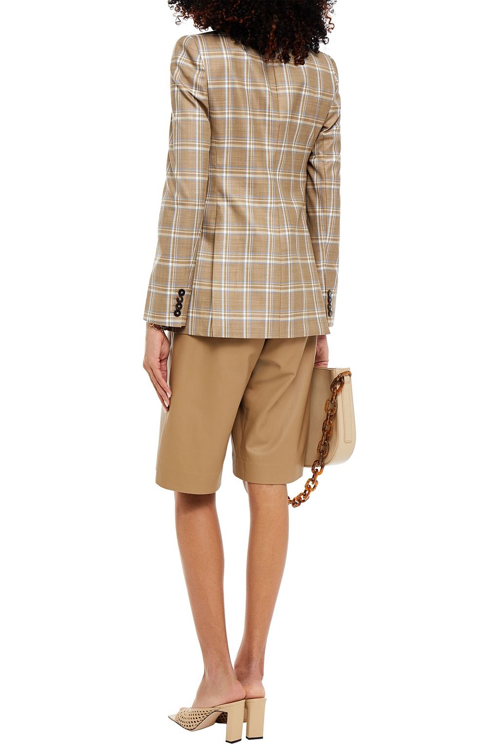 ZIMMERMANN Double-breasted checked wool blazer