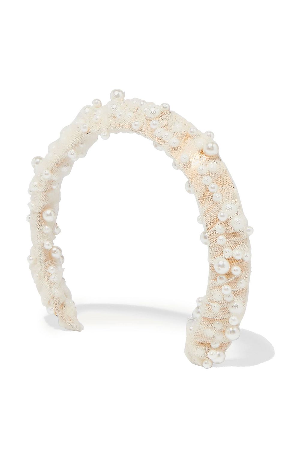 LELET NY Tulle and faux pearl hair band