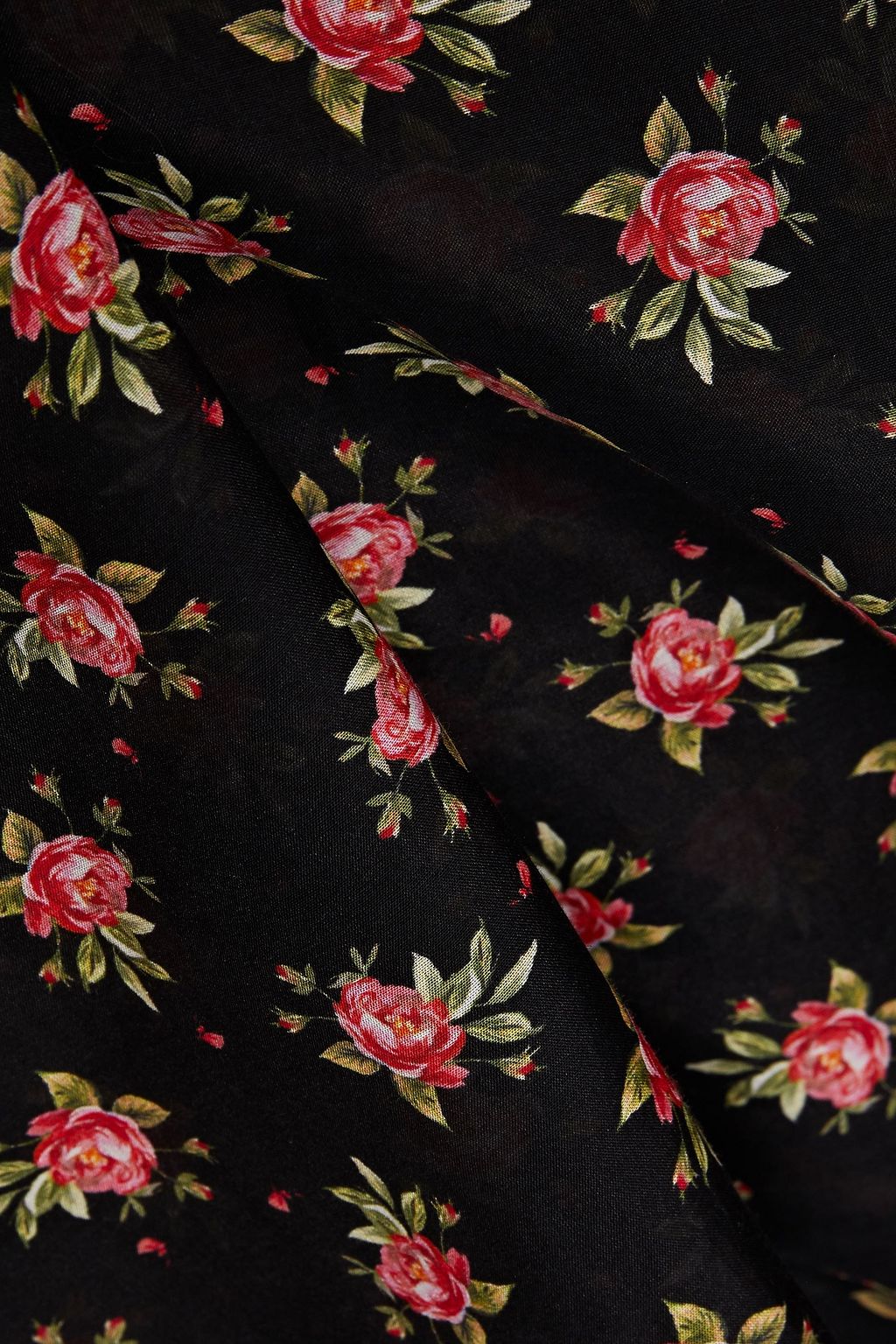 ALICE + OLIVIA Paulita floral-print cotton and silk-blend voile shirt