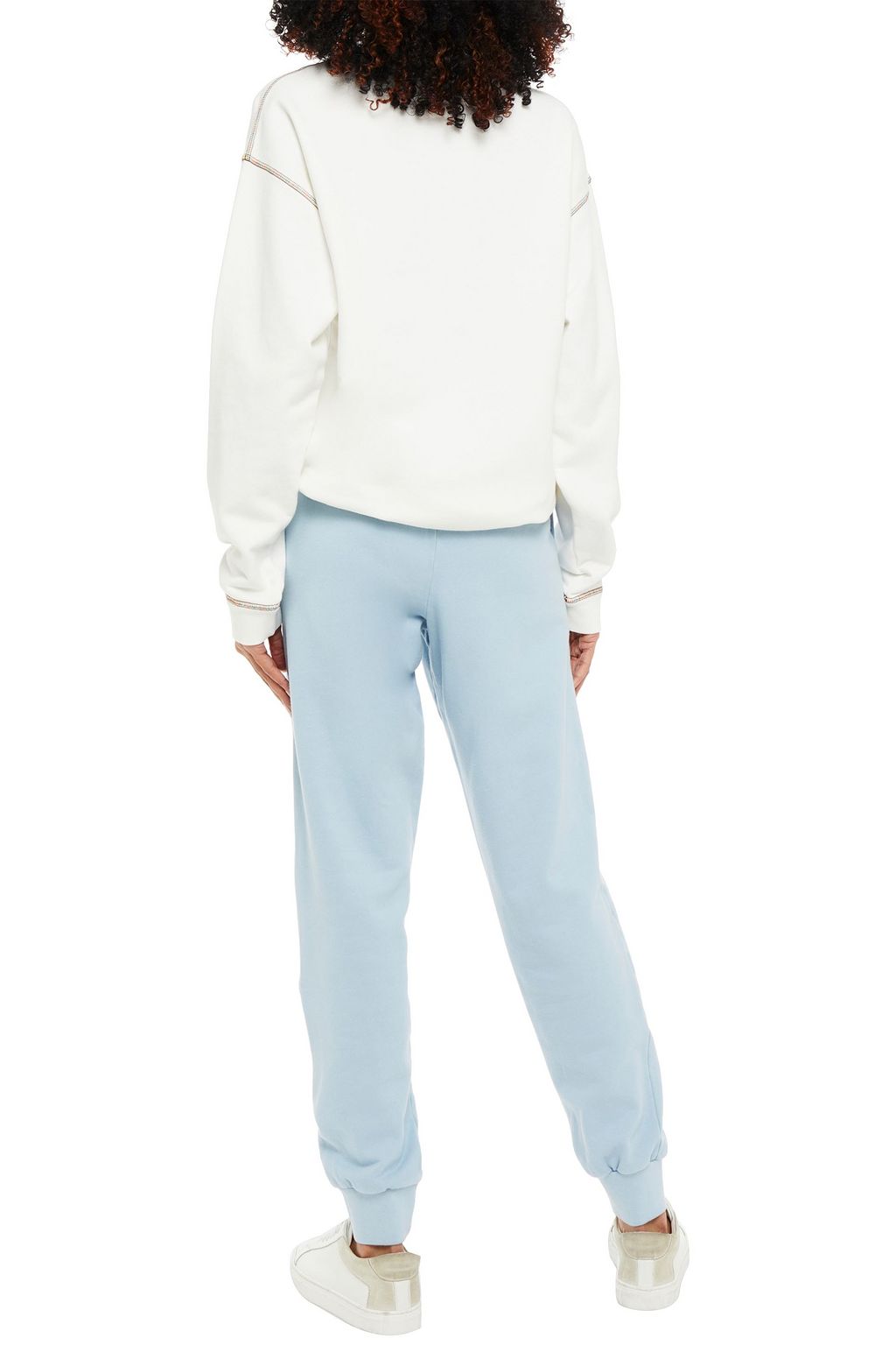 M MISSONI Embroidered French cotton-terry track pants