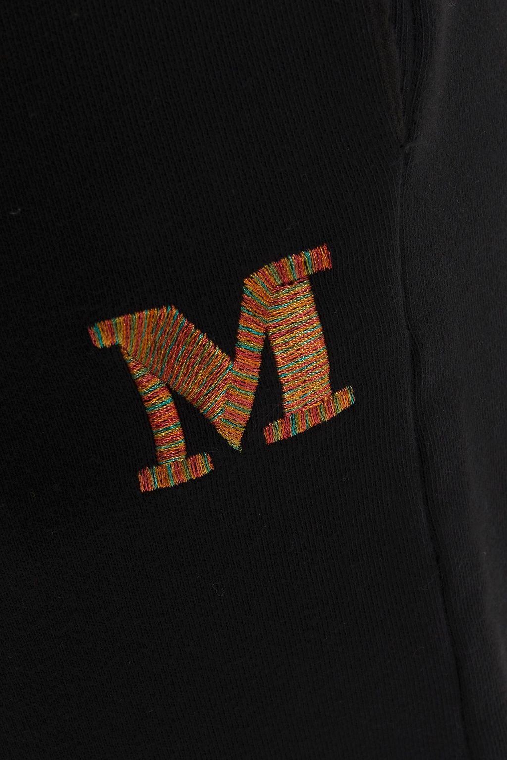 M MISSONI Embroidered French cotton-terry track pants