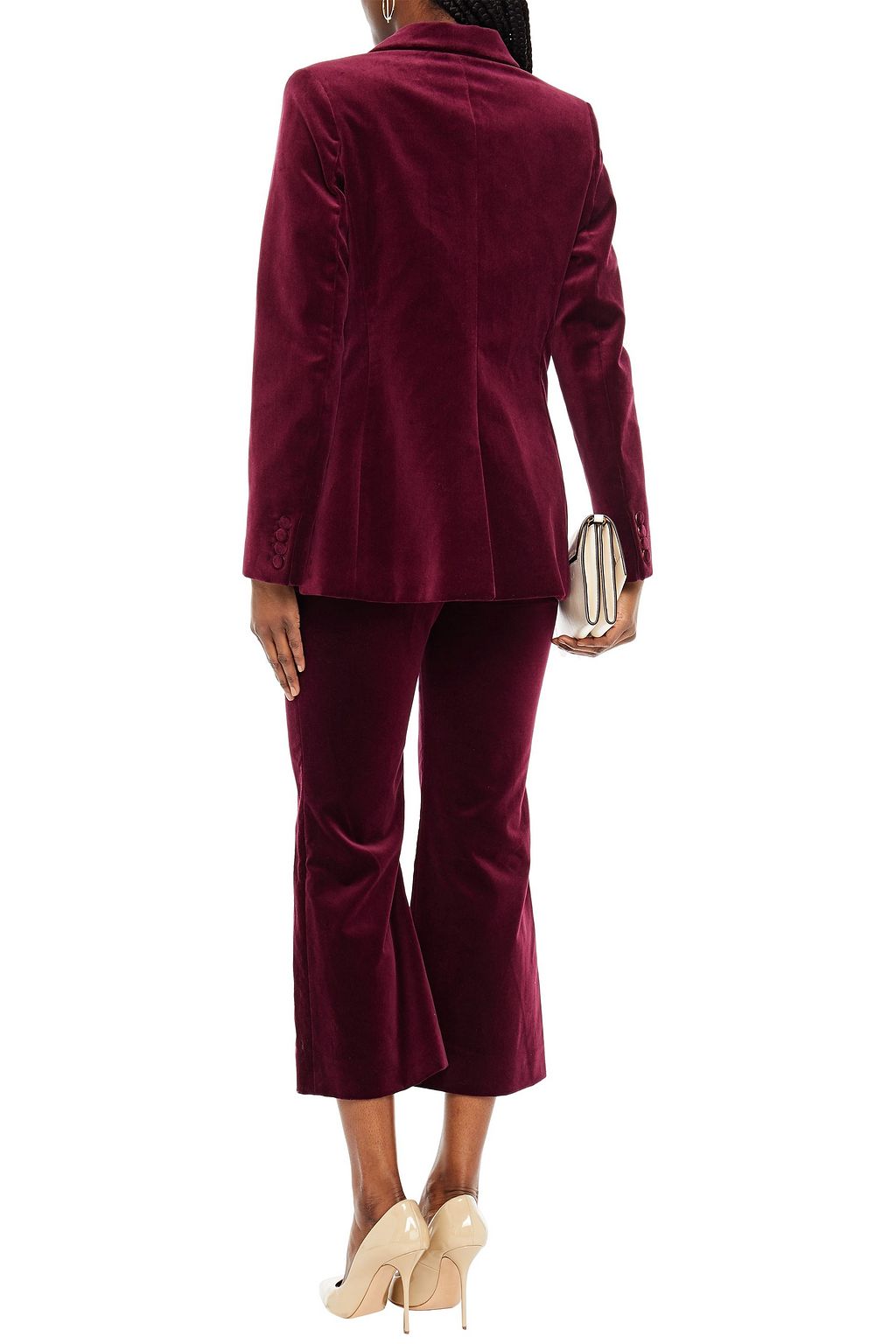 ZIMMERMANN Cotton-velvet kick-flare pants
