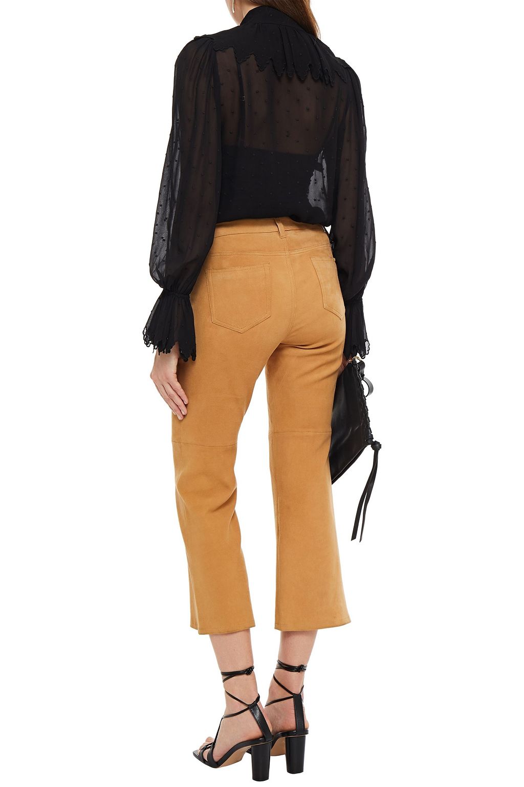 ZIMMERMANN Ruffled Swiss-dot chiffon top
