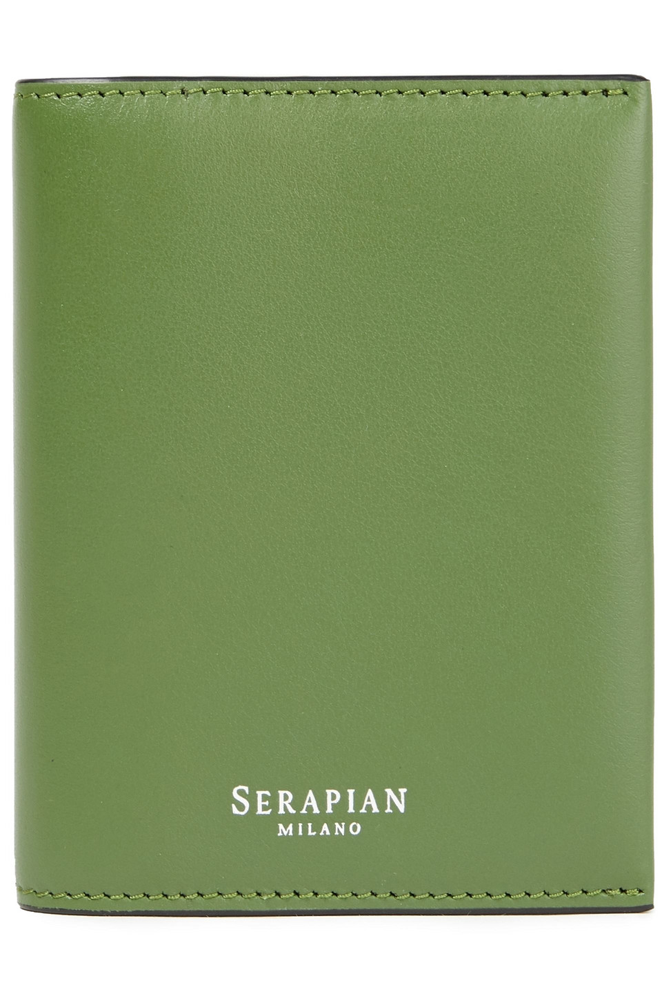 Serapian Woman Leather Cardholder Leaf Green Size --