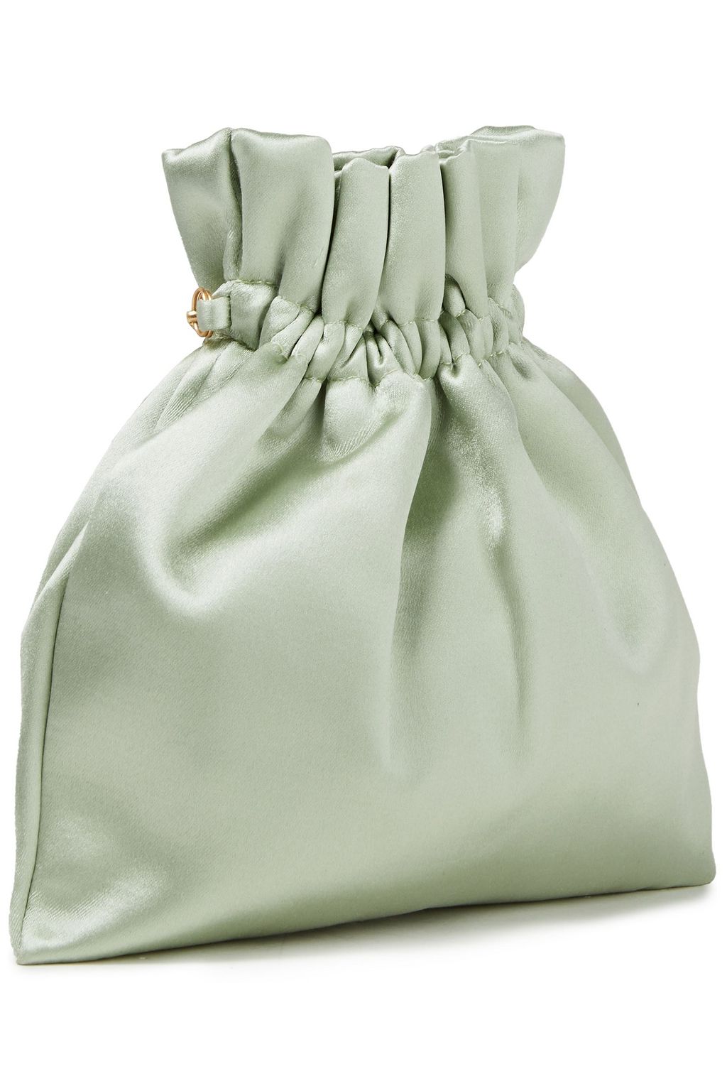 ZIMMERMANN Gathered satin pouch