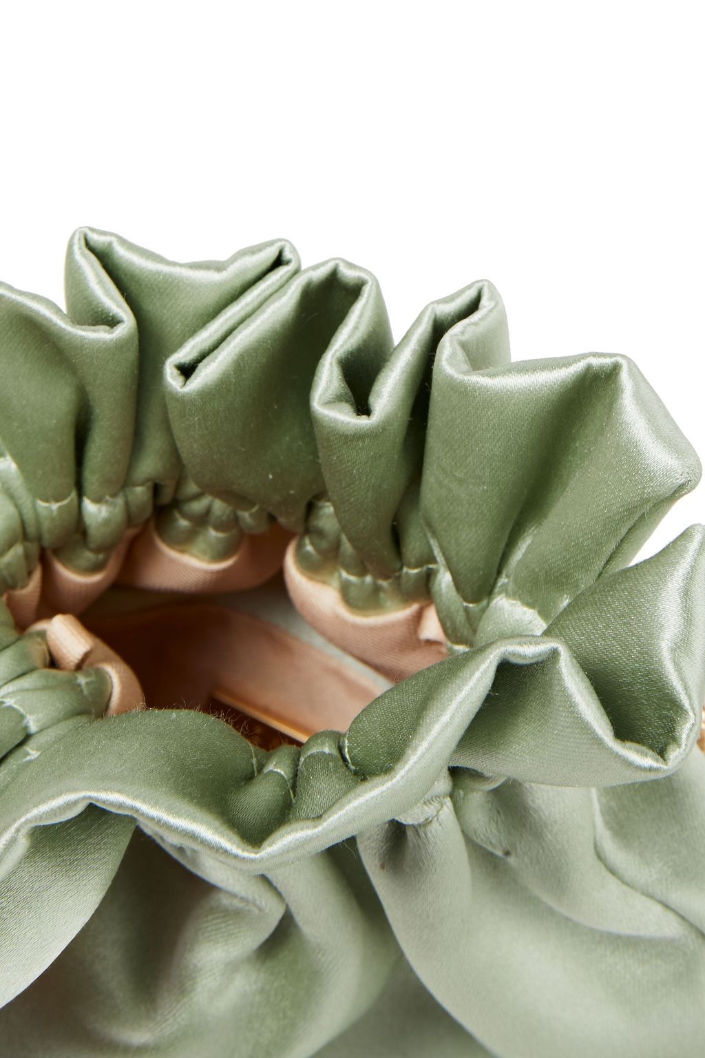 ZIMMERMANN Gathered satin pouch