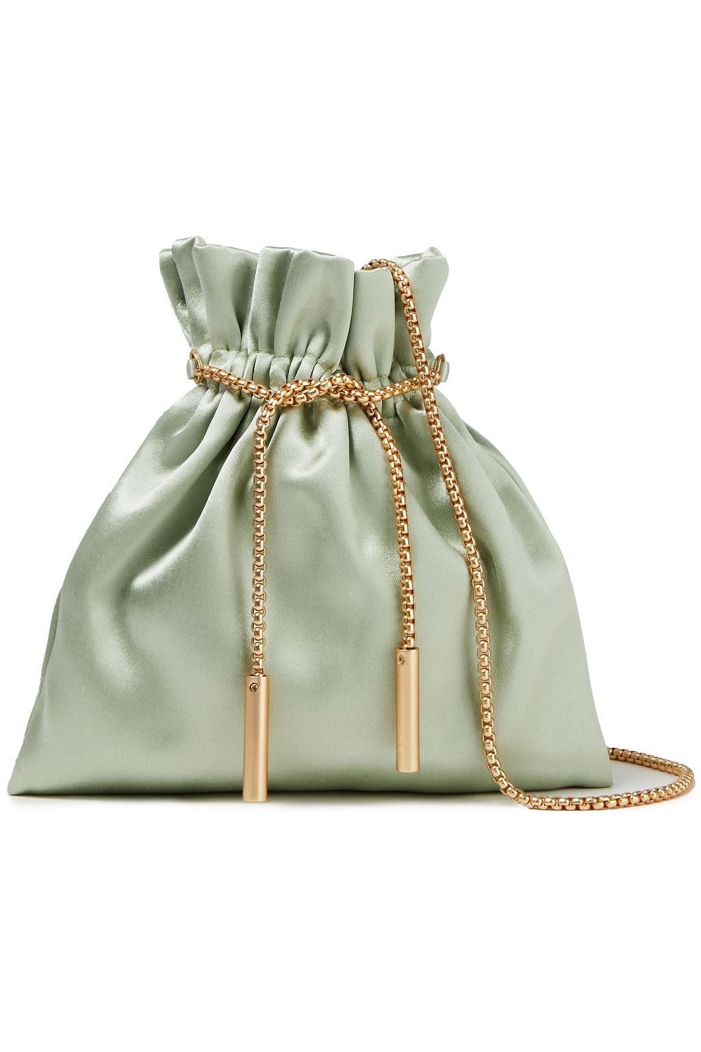ZIMMERMANN Gathered satin pouch