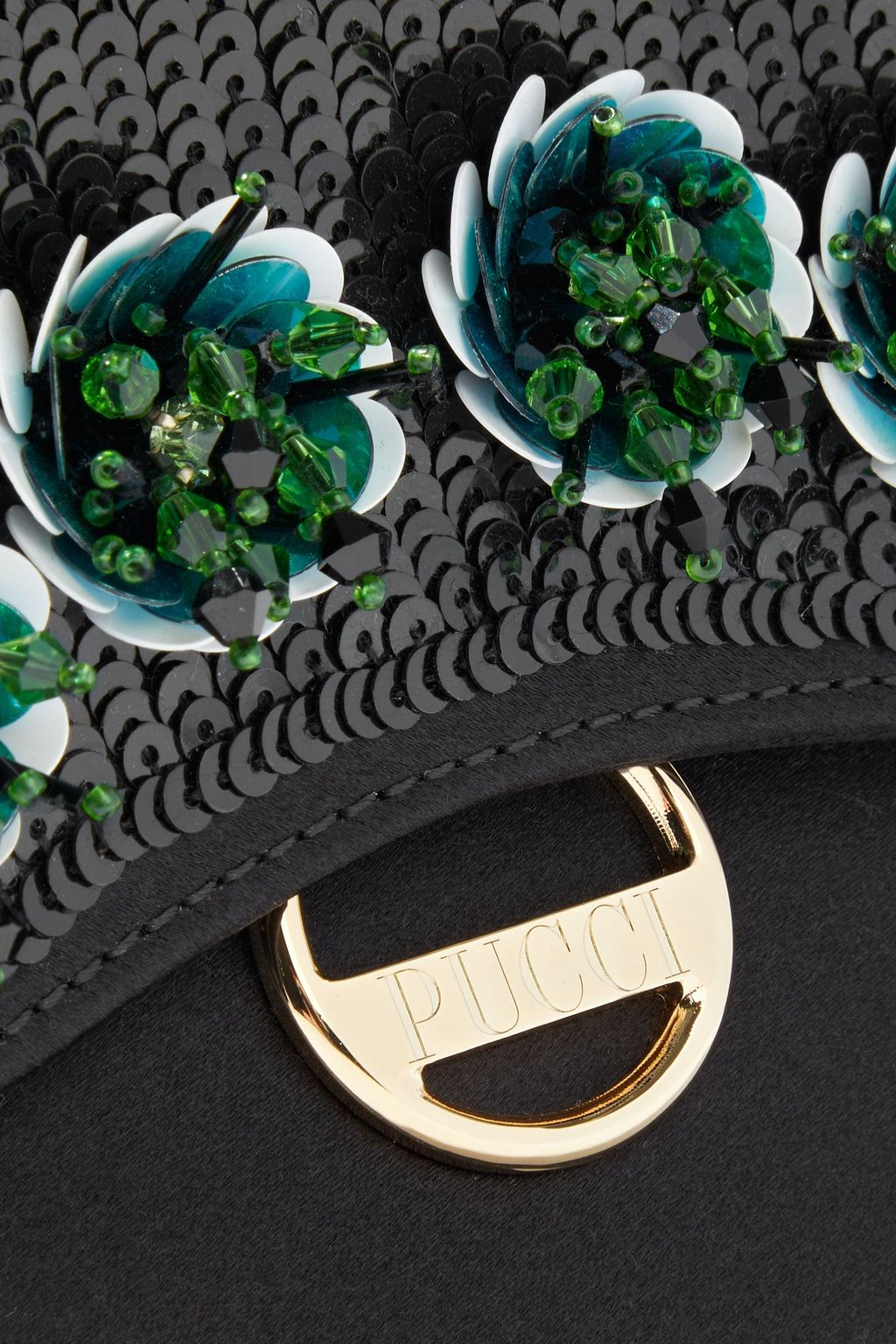 PUCCI Dora mini embellished satin shoulder bag