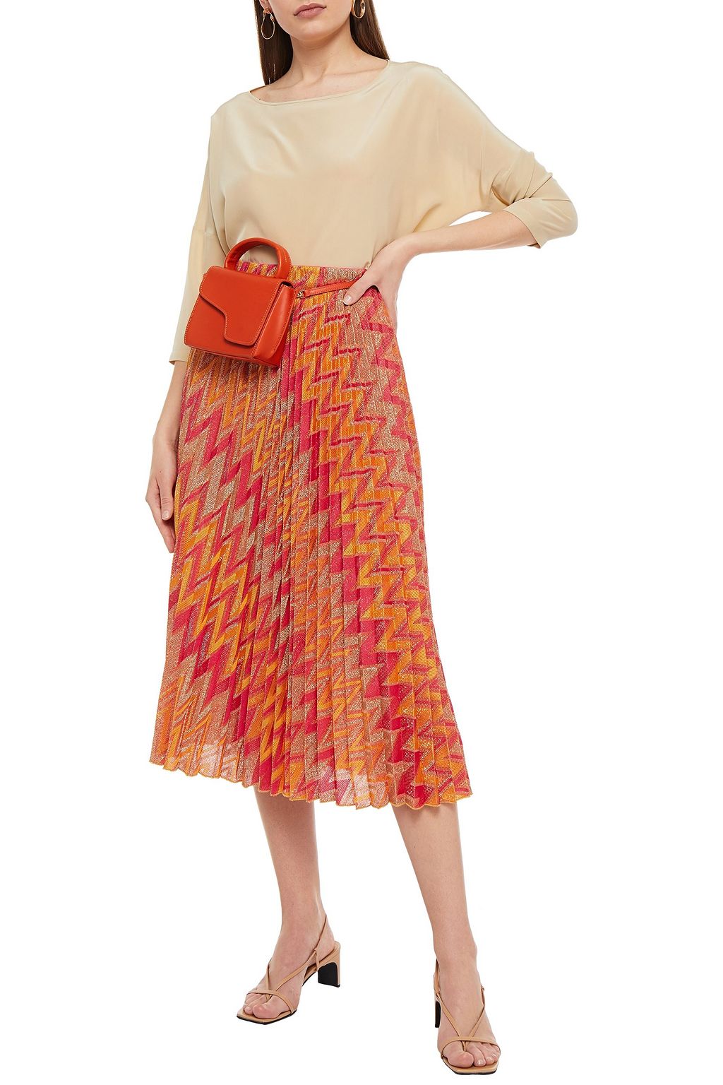 M MISSONI Silk crepe de chine top