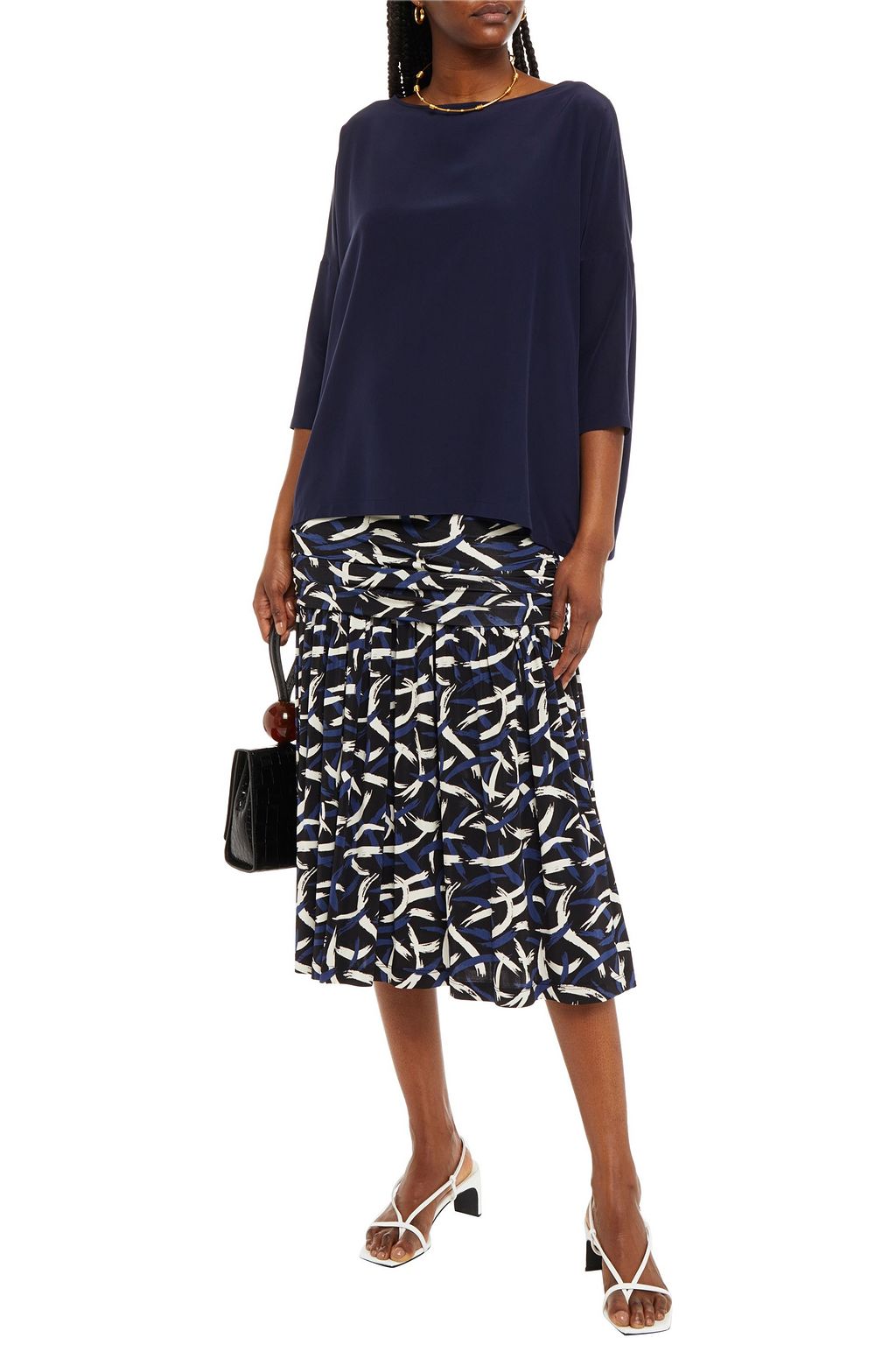 M MISSONI Silk crepe de chine top