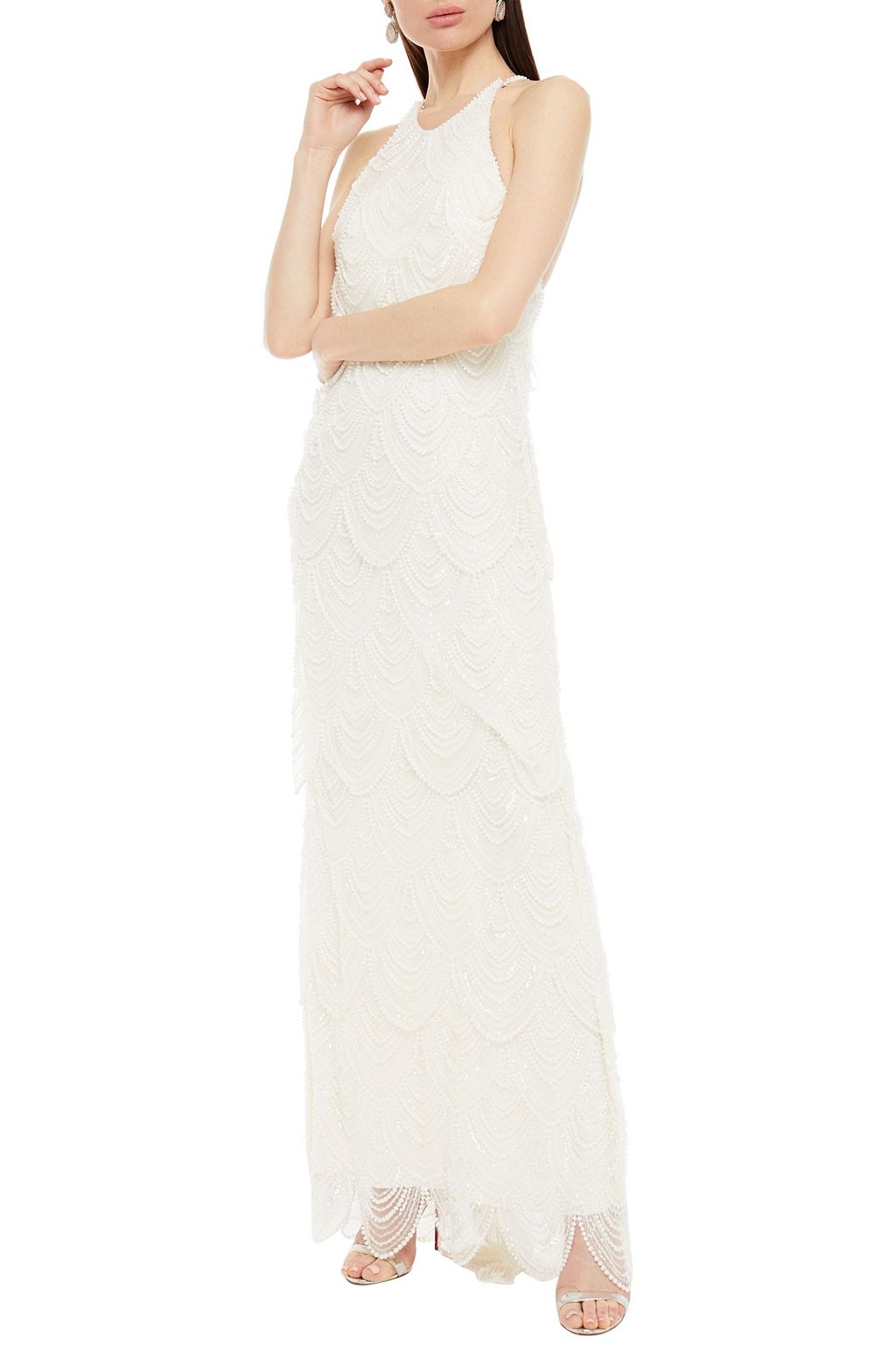 CATHERINE DEANE Nikki embellished tulle bridal gown