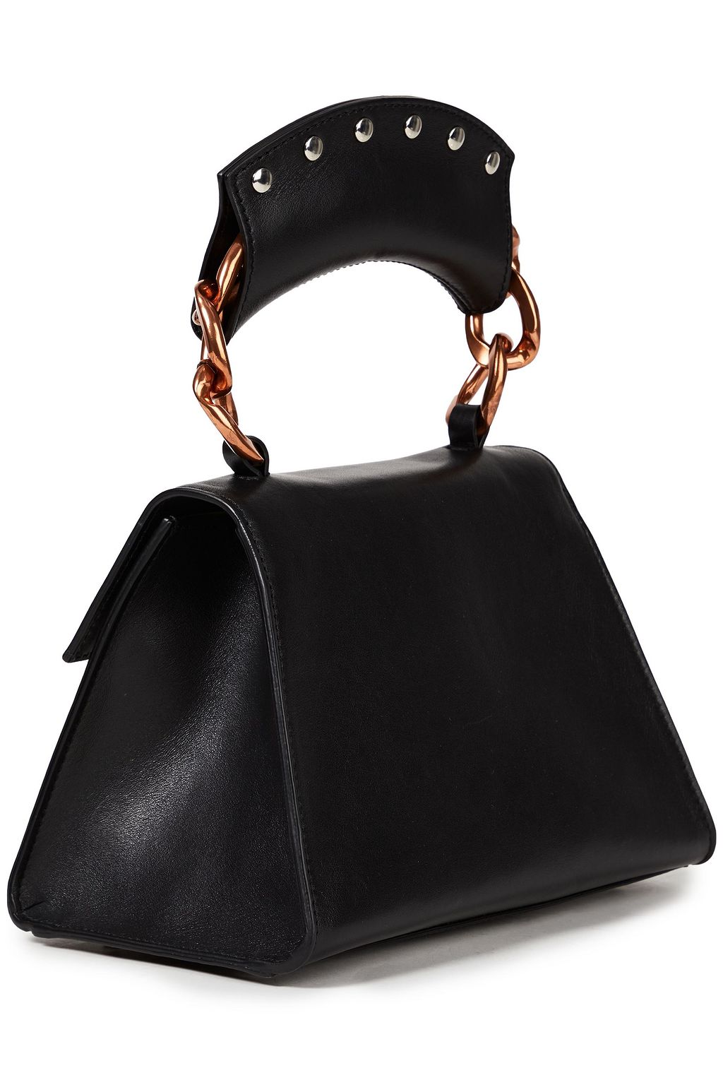 SARA BATTAGLIA Paris chain-trimmed leather tote