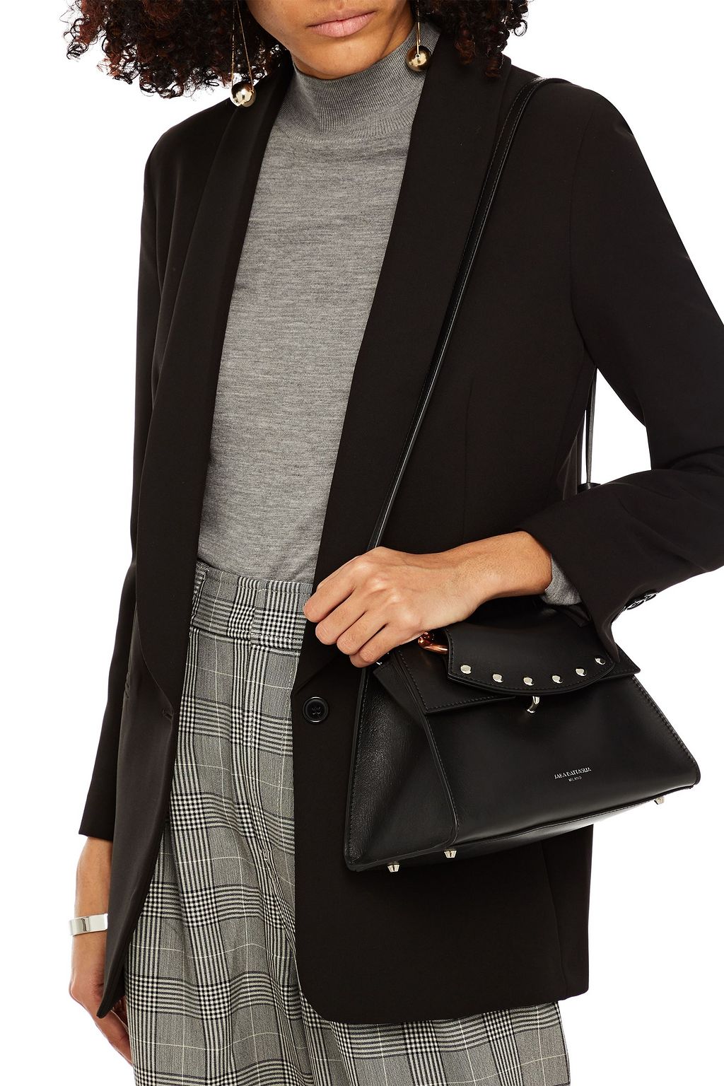 SARA BATTAGLIA Paris chain-trimmed leather tote