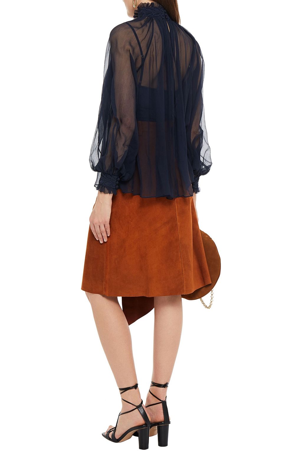 ZIMMERMANN Gathered georgette blouse
