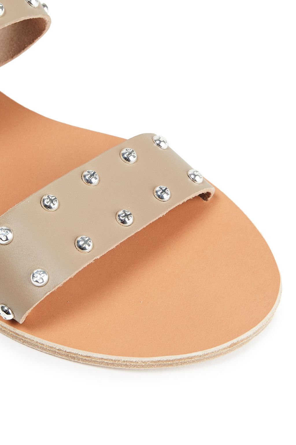 ANCIENT GREEK SANDALS Dinami studded leather slingback sandals