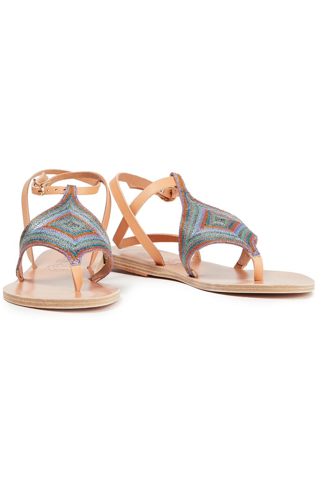 ANCIENT GREEK SANDALS + Le Sirenuse Positano Lysi embroidered leather sandals