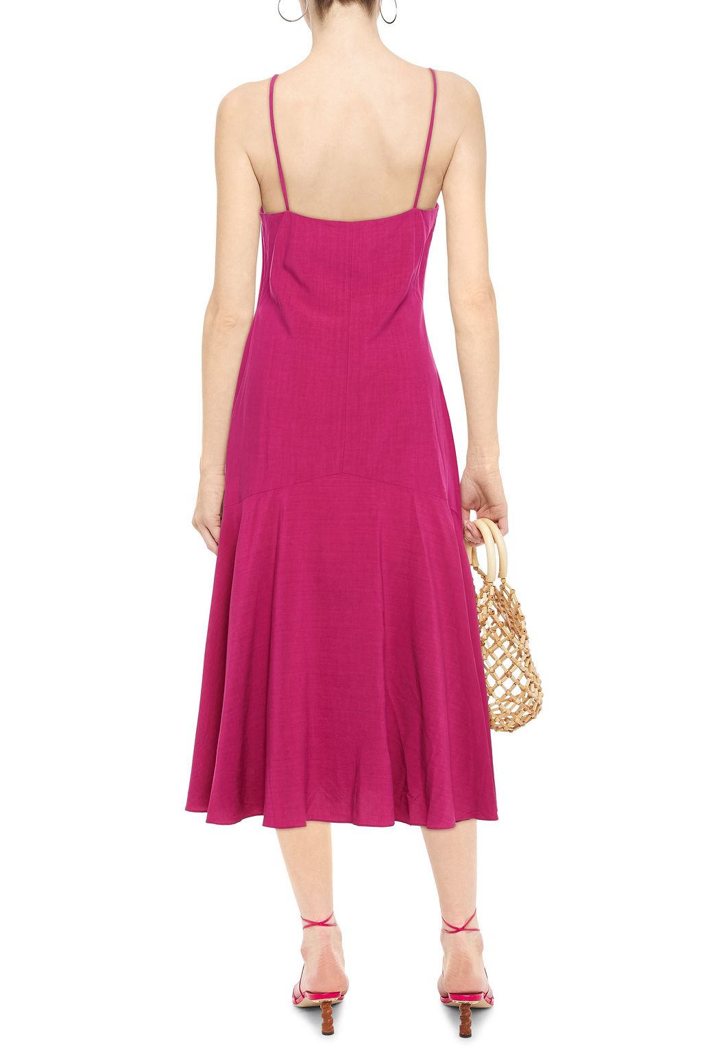 MARA HOFFMAN Diana Tencel-broadcloth midi slip dress
