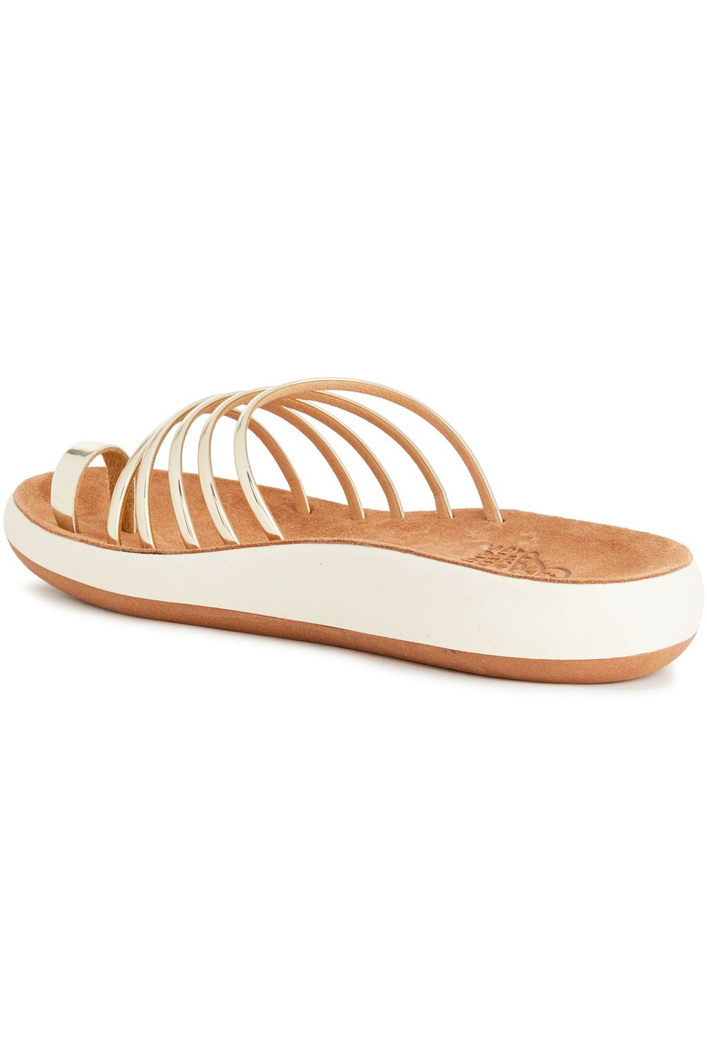 ANCIENT GREEK SANDALS Hypatia metallic leather sandals