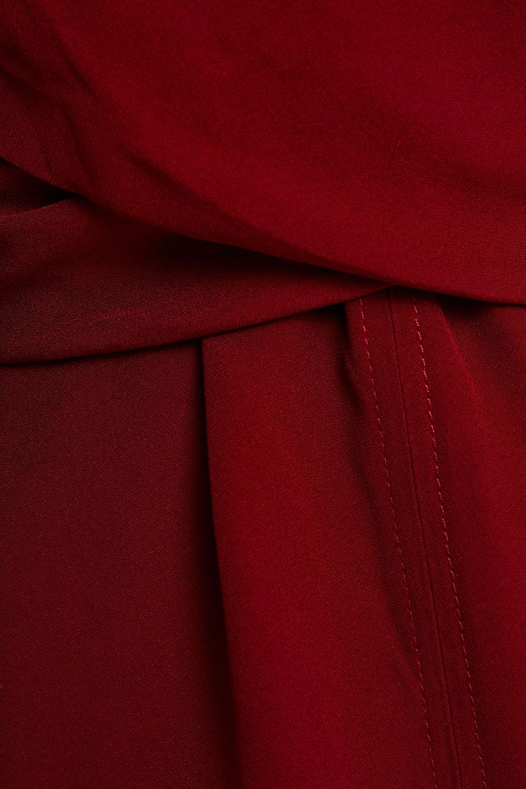 ZIMMERMANN Crossover gathered crepe blouse