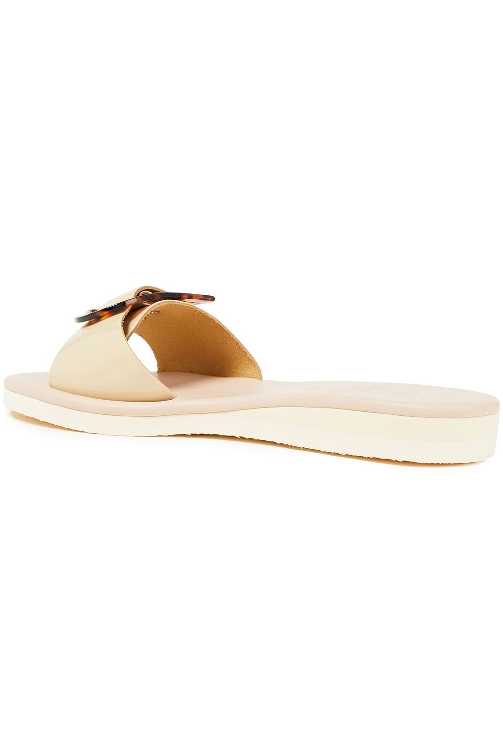 ANCIENT GREEK SANDALS Aglaia buckled leather slides