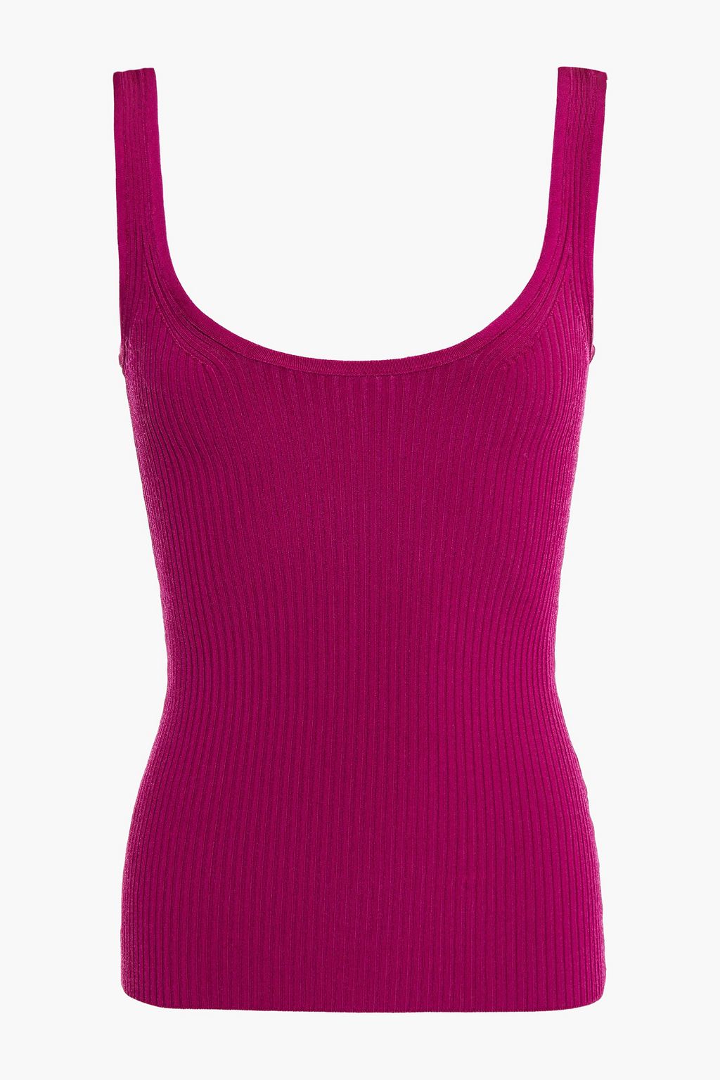 Magenta Wavelength ribbed jersey tank ...