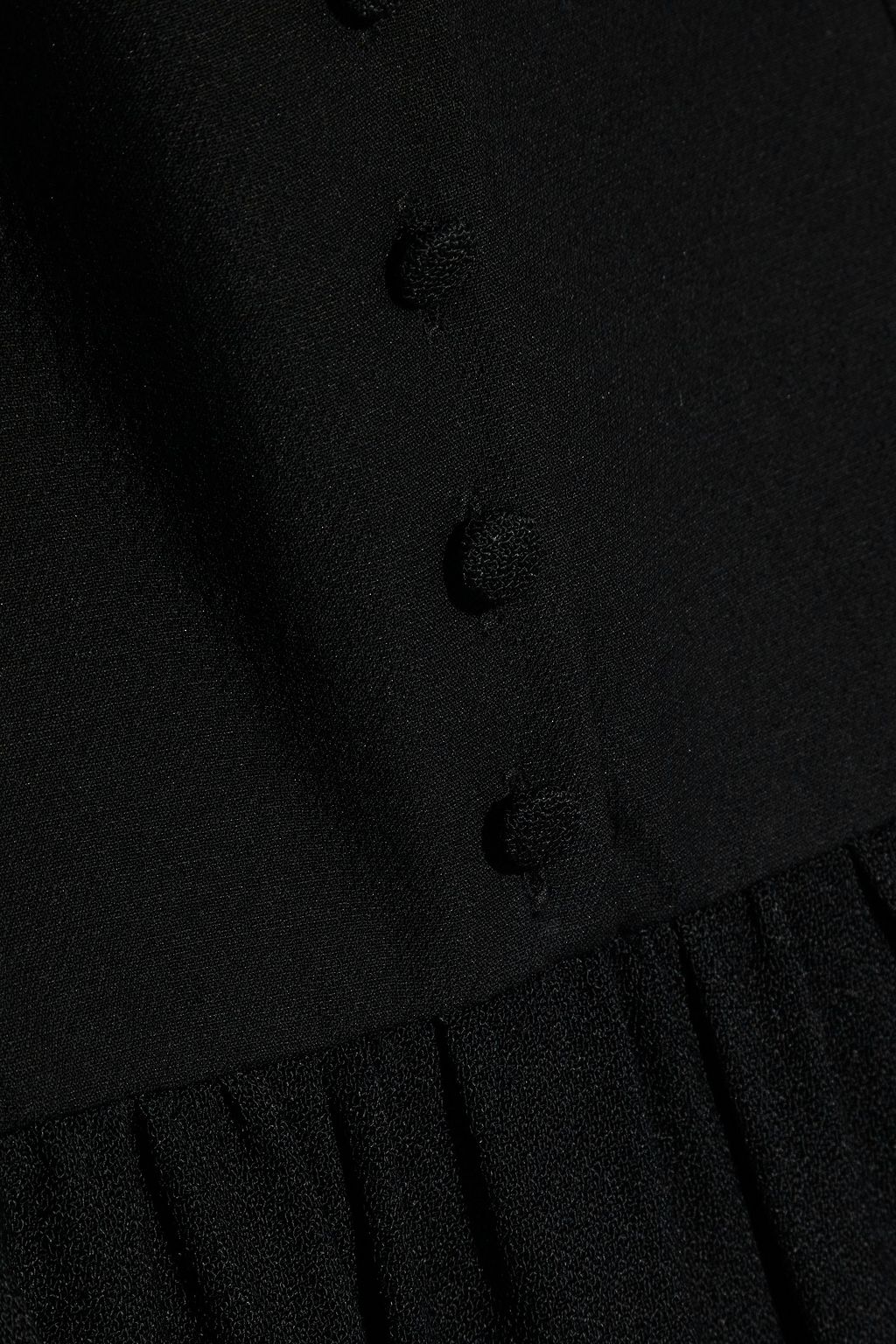 VALENTINO GARAVANI Scalloped crepe midi dress