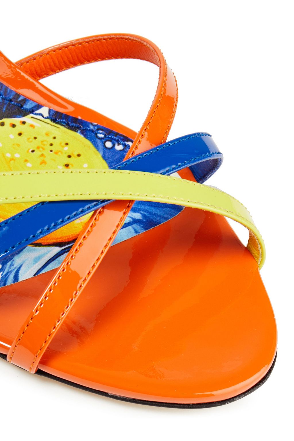 DOLCE&GABBANA Keira embellished patent-leather sandals