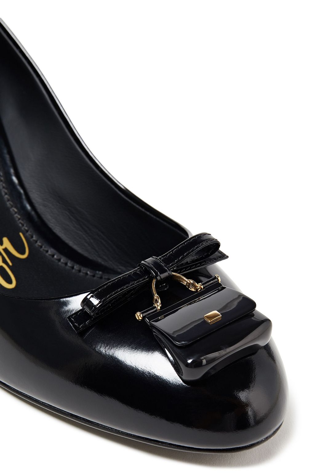 DOLCE&GABBANA Valley embellished patent-leather pumps