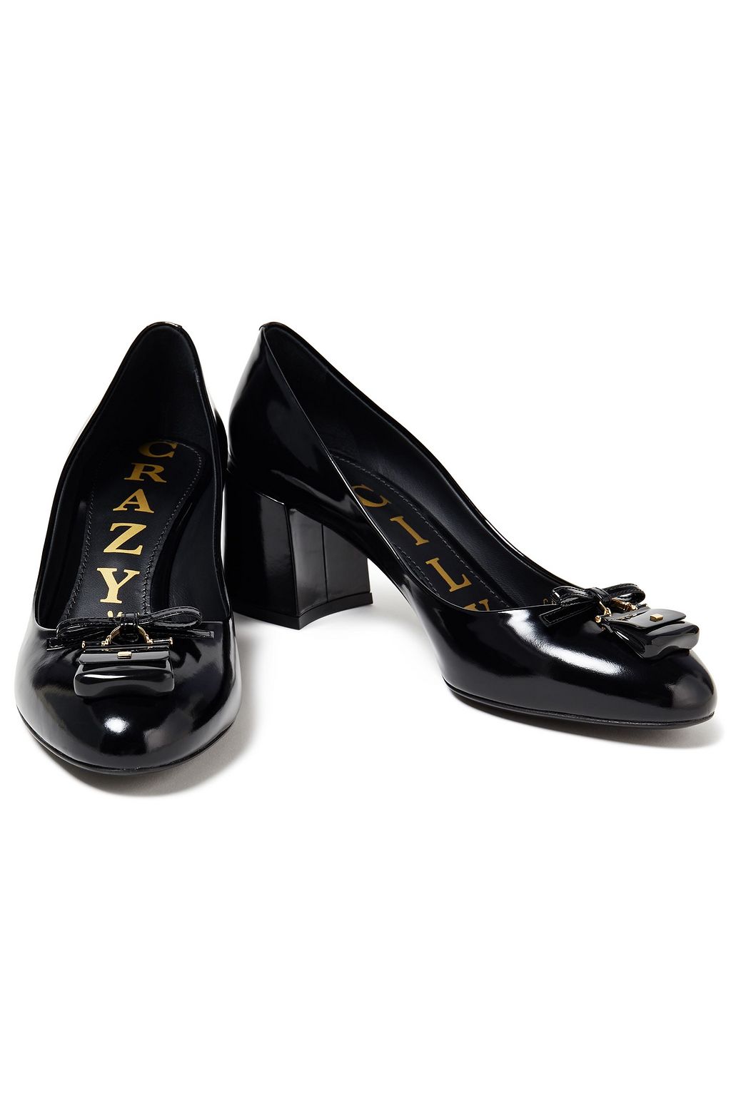 DOLCE&GABBANA Valley embellished patent-leather pumps