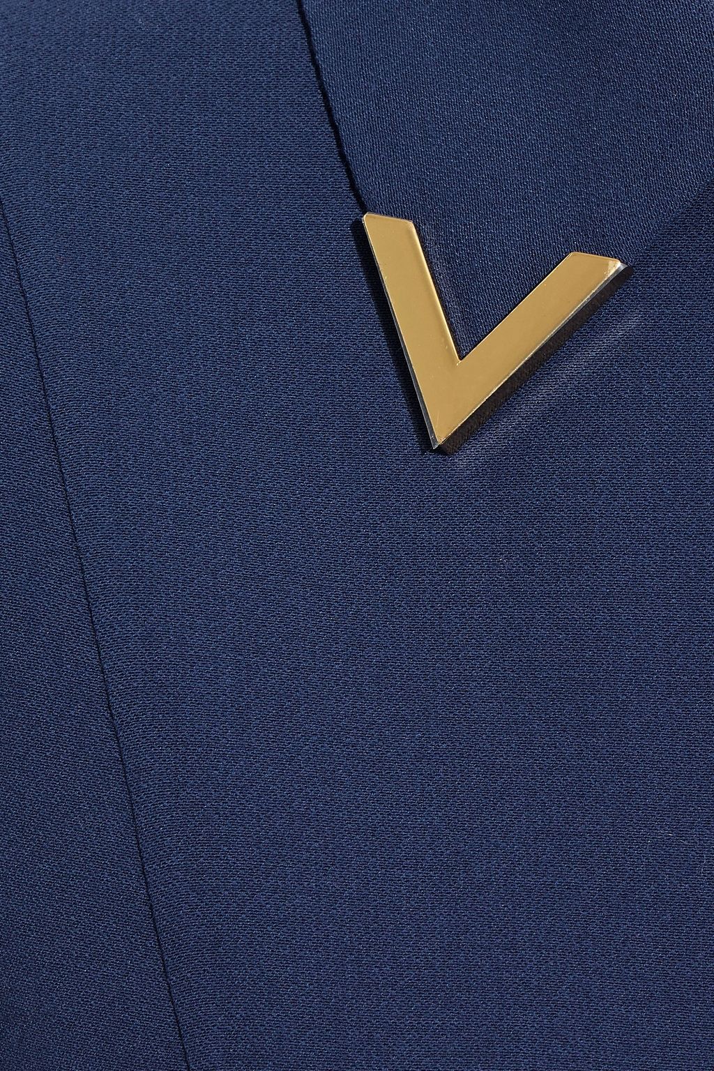 VALENTINO GARAVANI Cropped embellished wool-crepe jacket